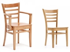 St Neots Polished Seat Dining Chairs