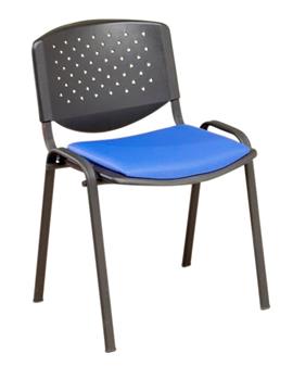 F3 Stackable Chair - Perforated Back - Crib 7 Vinyl