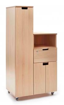 Hospital Bedside Cabinet - Shelf, Drawer, Cupboard + Wardrobe