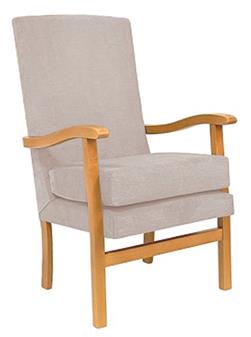 Fast Delivery Jubilee High Back Chair Silver Fabric