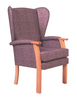 Bruges High Back Chair - Essentials Light Oak Finish