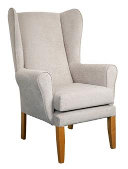Fast Delivery Harrogate High Back Wing Chair - Silver Fabric