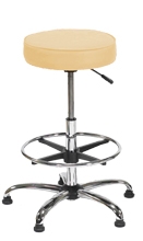 C/RSS/D Chrome Tall Swivel Stool On Glides