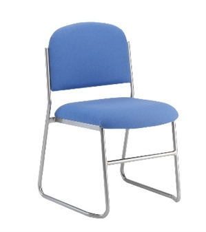 Skolar Stacking Chair Optional Bright Epoxy Chrome Frame