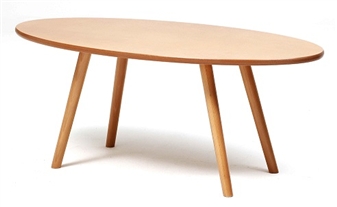 Manhattan Retro Oval Coffee Table