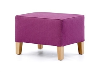 Large Square Taper Leg Foot Stool