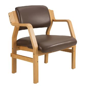 Windsor Woodframe Bariatric Chair Upholstered In Vinyl