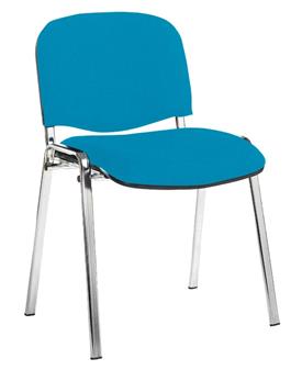 Ecton Stacking Side Chair Chrome Frame