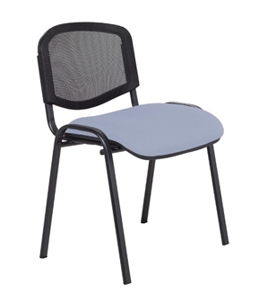 F1B Mesh Back Stacking Chair - Black Frame