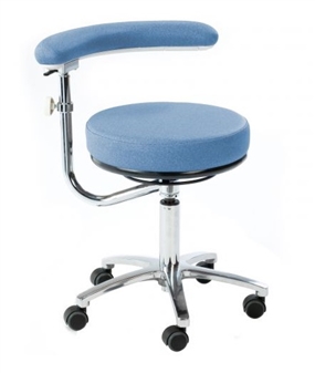 Multi Procedures Stool with 360° Swing Arm - Sky Blue (Standard Height Model)