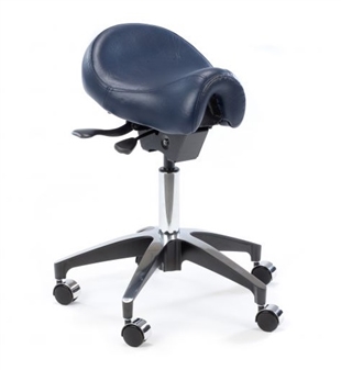 Deluxe Ergonomic Saddle Stool - Dark Blue