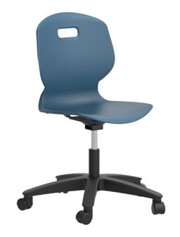 Arc Swivel Chair - Blue Steel