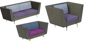 DE3A 3 Seater Sofa, DE1A  Armchair, DE2A 2 Seater Sofa