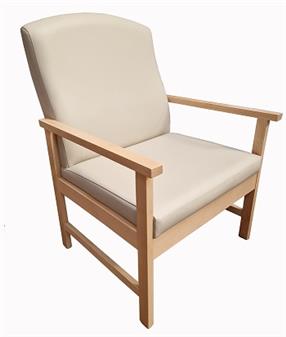 Louis Bariatric Chair Panaz Cadet Cream Vinyl