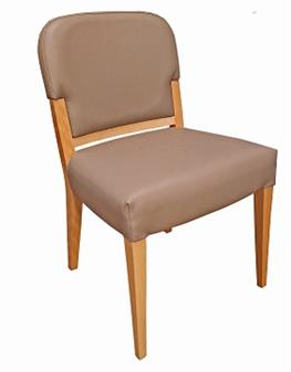 Raphael Side Chair Agia Scorpio Mink Vinyl