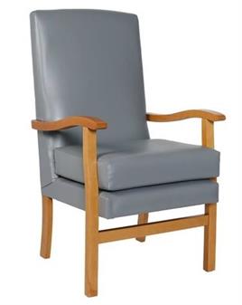 Jubilee High Back Chair CMI Expression Heaven Grey Vinyl