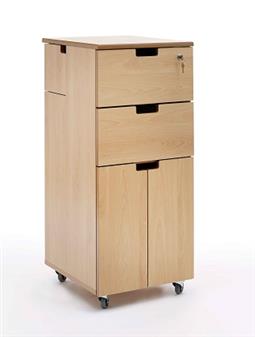 Hospital Bedside Cabinet - Flap, Side Door, Drawer, Cupboard