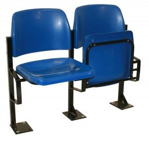 Dura Poly Tip-Up Beam Seating - Blue