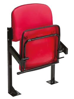 Stade Tip-Up Stadium & Corridor Seating - With Floor Fixing Plates - Upholstered Seat & Back