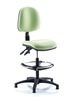 Kirby Medium Back Draughtsman Chair + Chrome Footring