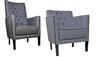 Artemis Lounge Chairs With Button Back & Piping