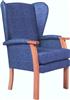 Bruges High Back Chair Upholstered Arms, Filled Sides & Wings