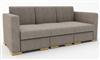 Phoebe 3-Seater Sofa - (Shown With Optional Extra Of Wooden Block Feet)